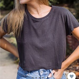 Natural Life all day tee shirt in charcoal